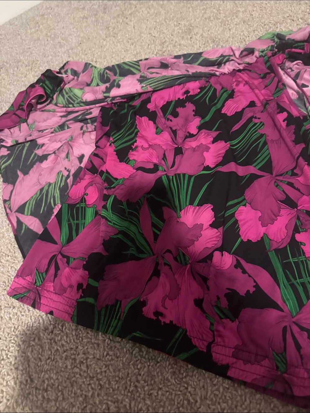 MICHAEL Michael Kors one-shoulder floral cascade blouse
